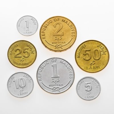 купить Мальдивы, подборка из 7 разменных монет 2007-2012