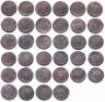 Купить Полная коллекция 5 копеек Екатерины II по годам 1763-1796 ЕМ (34 монеты)