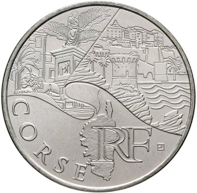 купить Франция 10 евро 2011 "Регионы Франции - Корсика"
