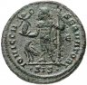 Купить Римская Империя, Лициний I, 308–324 гг, фоллис (реверс: Юпитер держит Викторию на шаре, внизу орел с венком)