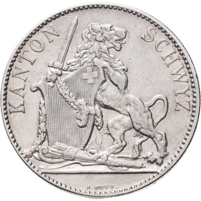 купить Швейцария 5 франков 1867 "Стрелковый фестиваль в Швице"