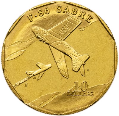 купить Маршалловы острова 10 долларов 1995 «Самолет F-86 Sabre»