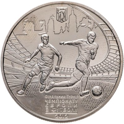 купить Украина 5 гривен 2011 "Финальный турнир чемпионата Европы по футболу 2012, Киев"