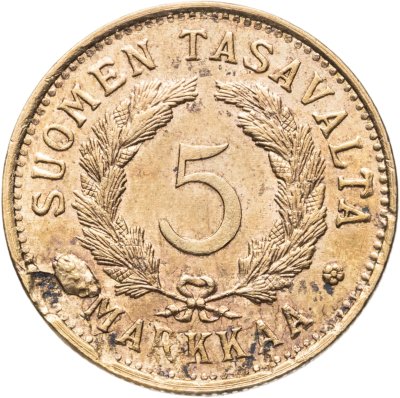 купить Финляндия 5 марок (markkaa) 1950