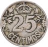 Купить Испания 25 сентимо (centimos) 1925