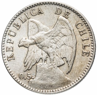 Купить Чили 20 сентаво 1907