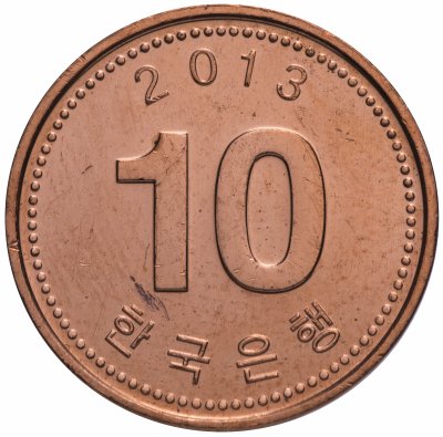 купить Южная Корея 10 вон 2009-2015