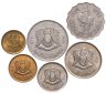 Купить Ливия Набор монет 1, 5, 10, 20, 50, 100 дирхамов 1975-1979