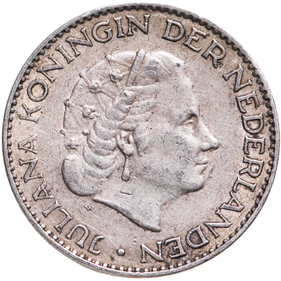 Монета Нидерланды 1 гульден (gulden) 1957 стоимостью 1050 руб.