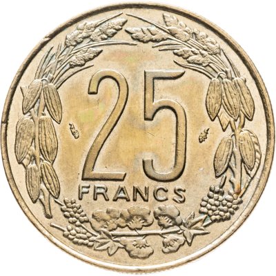купить Центральная Африка (BEAC) 25 франков (francs) 1975