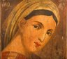 Купить Икона Богоматери по мотивам картины Рафаэля Санти "Мадонна в кресле" ("Мадонна делла Седиа"), дерево, масло, Российская империя, 1870-1910 гг.