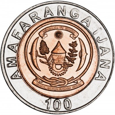 купить Руанда 100 франков 2007