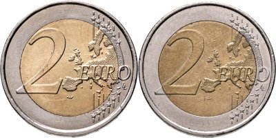 купить Испания набор монет 2 евро 2020-2022 (2 штуки)