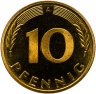 Купить 10 пфеннигов (pfennig) 1995 А