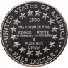 Купить США 1/2 доллара (dollars) 2001 "Центр посетителей капитолия США"