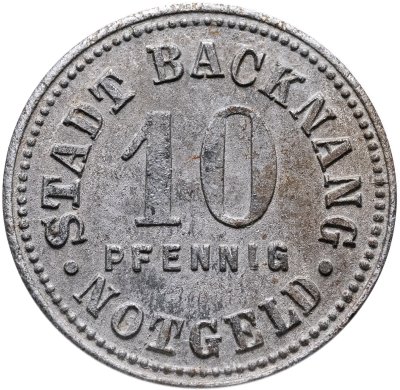 купить Германия "Бакнанг" 10 пфеннигов 1918 нотгельд