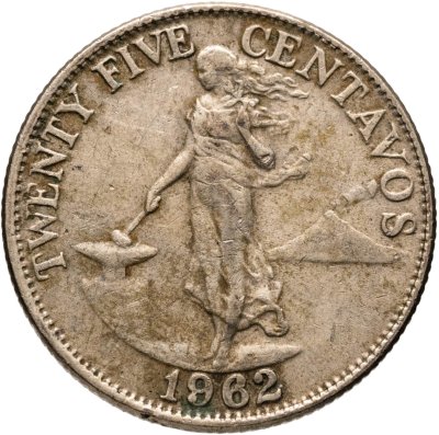 купить Филиппины 25 сентаво (centavos) 1962