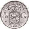Купить [СЕРЕБРО В ПОДАРОК!] Нидерландская Индия 1/10 гульдена 1910-1945, случайный год