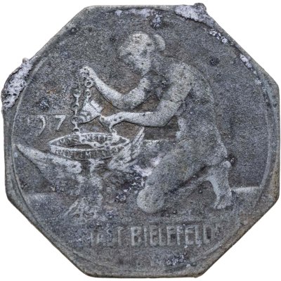 купить Германия (нотгельды) 10 пфеннигов 1917 "Город Билефельд"