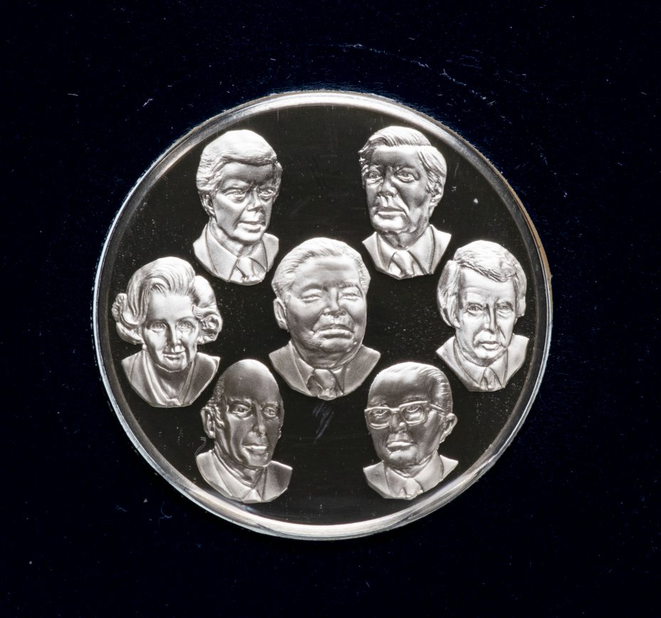 купить Япония памятная медаль "Саммит Большой Семерки в Токио 1979" (в конверте с маркой)