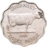 Купить Остров Гернси 3 пенса (pence) 1959