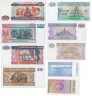 Купить Мьянма набор сет 9штук 50 пайс 1, 5, 10, 50, 100, 200, 500 кьят 1994-2004 года UNC