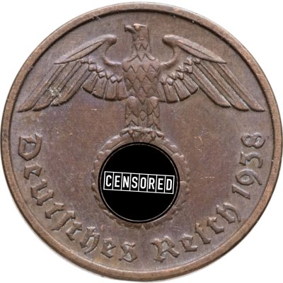 купить Германия (Третий рейх) 2 рейхспфеннига (reichspfennig) 1938 D