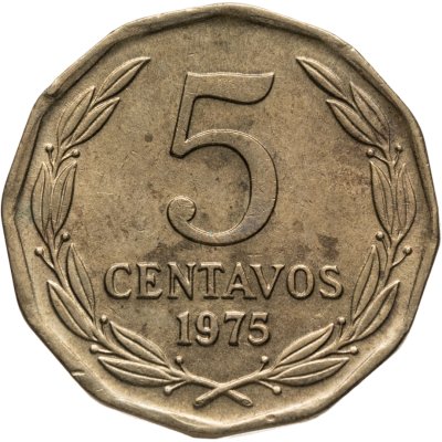 купить Чили 5 сентаво (centavos) 1975