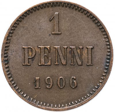 купить Финляндия 1 пенни (penny) 1906 монета для Финляндии