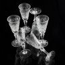 Купить Набор из 6 бокалов, хрусталь, алмазная грань, СССР, 1970-1990 гг.