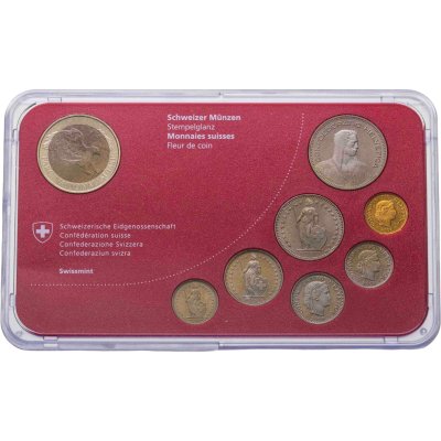 купить Швейцария набор из 9 монет 2008 в официальной упаковке