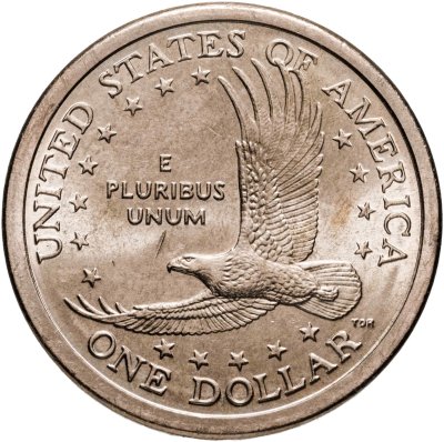 купить США 1 доллар (dollar) 2008 "Sacagawea dollar (Сакагавея доллар - парящий орёл)" знак монетного двора "D" - Денвер