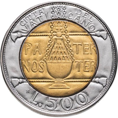 купить Ватикан 500 лир (lire) 1993 "Отче Наш"