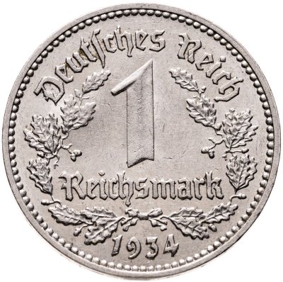 купить Германия, Третий рейх 1 рейхсмарка 1934 J