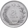 Купить Турция 2 1/2 лиры (lirasi) 1980   "ФАО - Рыбный промысел"