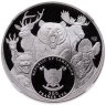 Купить Камерун 500 франков CFA 2025 СПМД "Лось. Охота. Трофеи охотников", в слабе ННР PROOF 70