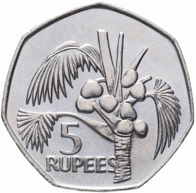 купить Сейшелы 5 рупий (rupees) 1977