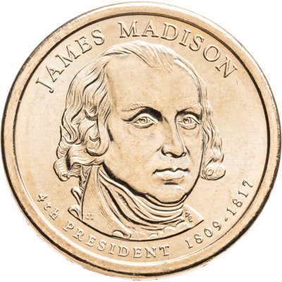 купить США 1 доллар (dollar) 2007 D "Джеймс Мэдисон (4-й президент США)",