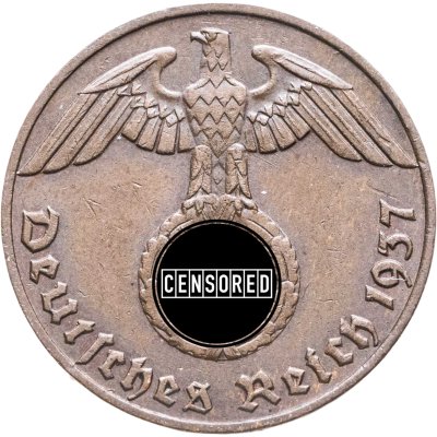 купить Германия, Третий рейх 1 рейхспфенниг (reichspfennig) 1937 "Е"