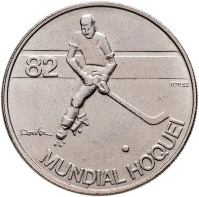 купить Португалия 5 эскудо (escudos) 1982 "Чемпионат мира по хоккею на роликах"
