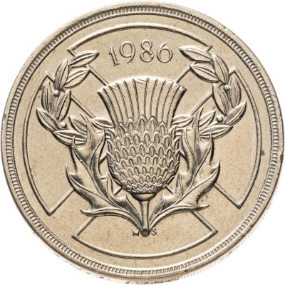 купить Великобритания 2 фунта (pounds) 1986 "XIII Игры Содружества"