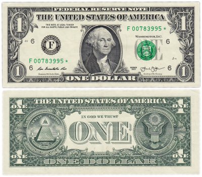 купить США 1 доллар 2013 (Pick 537) * замещенка F-Атланта