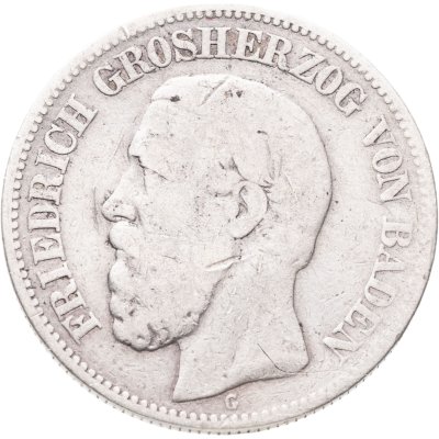 купить Германская Империя, Баден 2 марки (mark) 1876