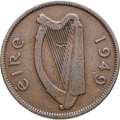 купить Ирландия 1/2 пенни (penny) 1949