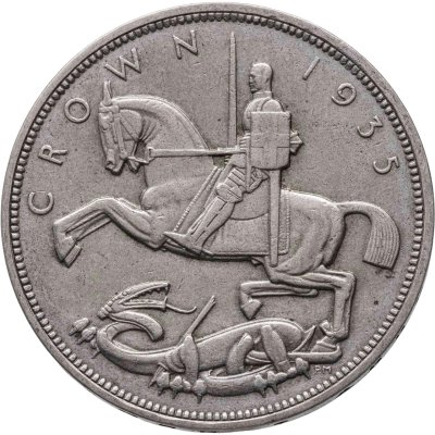 купить Великобритания 1 крона (crown) 1935 "25 лет правления Короля Георга V"