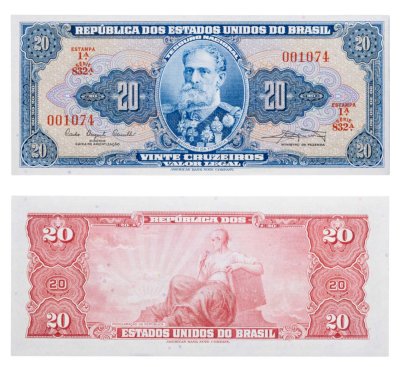 купить Бразилия 20 крузейро 1961-1963 ПРЕСС