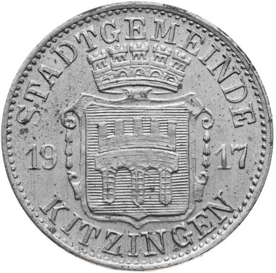 купить Германия, Китцинген 50 пфеннигов 1917