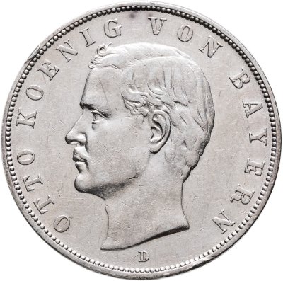 купить Германская империя (Бавария) 3 марки (mark) 1908 D
