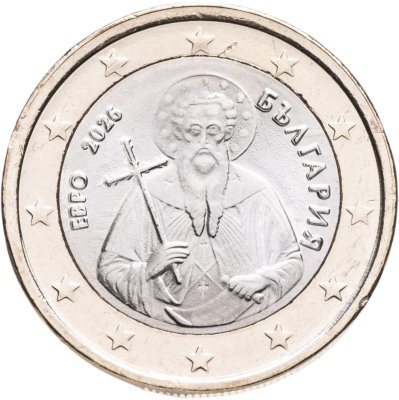 купить Болгария 1 евро 2026 "Святой Иван Рильский" (регулярный чекан)