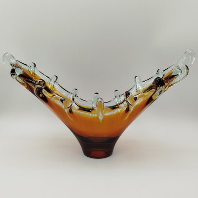 купить Конфетница, стекло, гутная техника, Чехословакия, 1980-1990 гг.